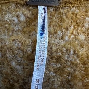 Nearly new Free People gold sweater.  Worn once.